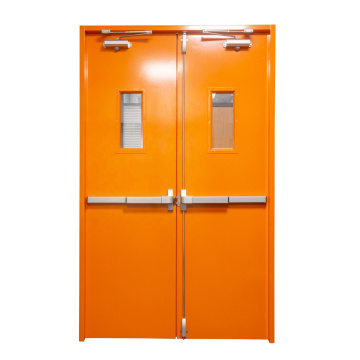 30 60 90 120 180 Minutes Commercial fire door Interior Fire Rated Steel Door fire resistant door with glass window